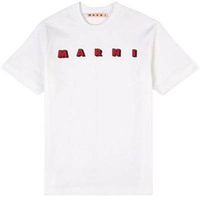 Marni Logo-print T-shirt In White