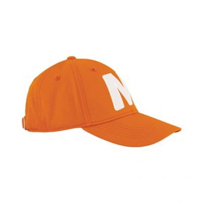 Shop Marni Nectarine M Logo Baseball Cap In Orange