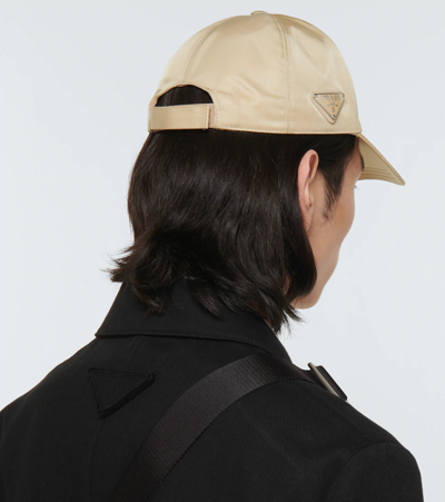 Prada Re-nylon Baseball Cap In Deserto
