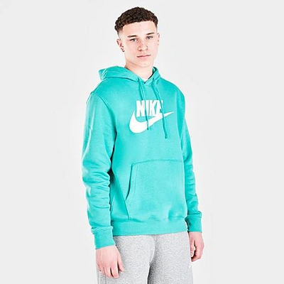 Shop Nike Men's Sportswear Club Fleece Hoodie In Washed Teal/washed Teal