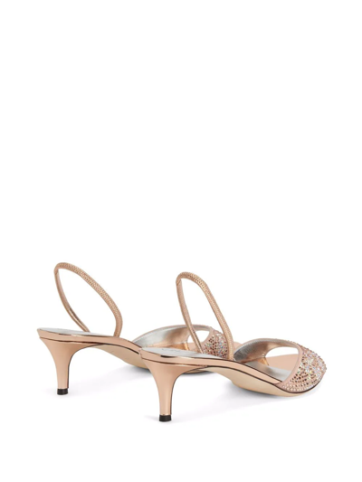 Shop Giuseppe Zanotti Lilibeth Starlight Sandals In Rosa