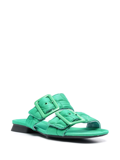 Camper Casi Myra Double-strap Sandals In Grün