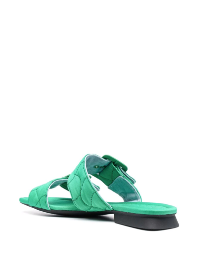 Camper Casi Myra Double-strap Sandals In Grün
