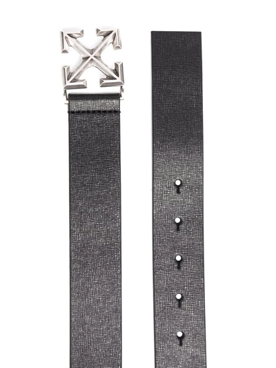 Shop Off-white Arrow Adjustable Belt In Black