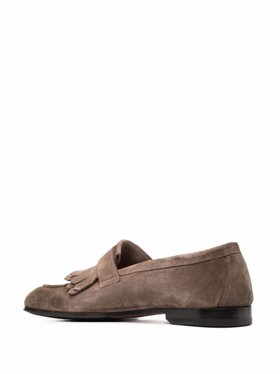 Shop Doucal's Fringe-detail Loafers In Braun