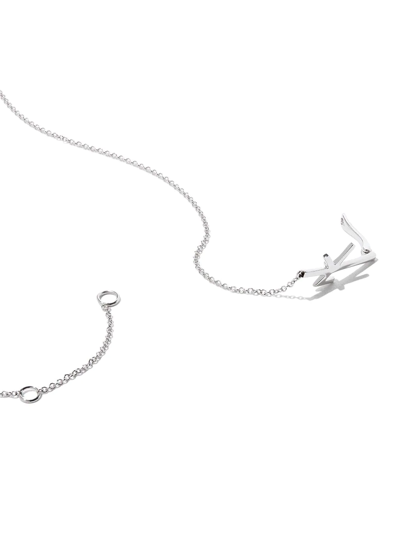 Nikos Koulis Women's Universe 18k White Gold, Diamond & Enamel Invisible Pendant Necklace In Silber