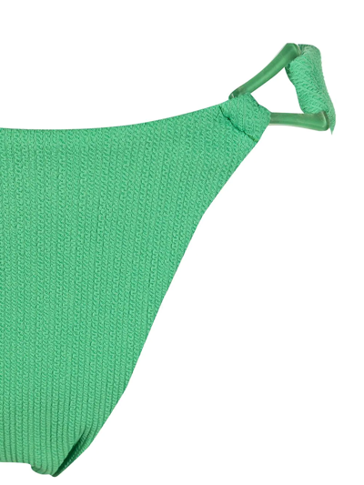 Simkhai Women's Francesca Textured O-ring Bikini Briefs In Grün