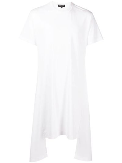Shop Comme Des Garçons Homme Deux Asymmetric Oversized T-shirt In Weiss