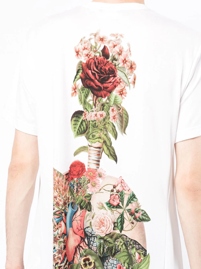 Shop Comme Des Garçons Homme Deux Asymmetric Oversized T-shirt In Weiss