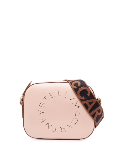 Stella Mccartney Blush Pink Faux Leather Crossbody Bag In Rosa