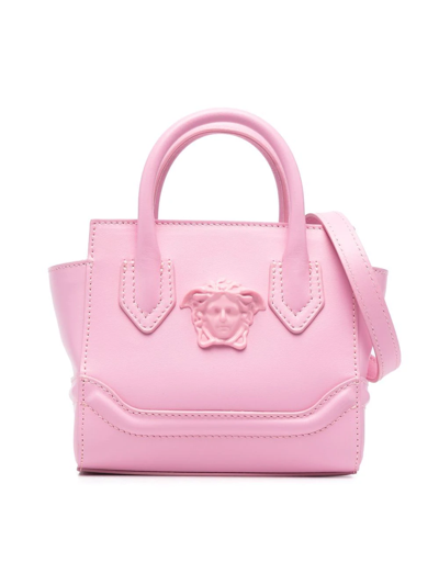 Shop Versace Medusa-embellished Tote Bag In Rosa