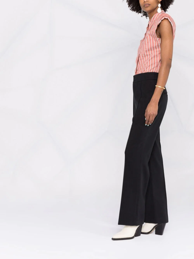 Shop Isabel Marant Sorokia Straight-leg Trousers In Schwarz