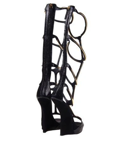 Shop Giuseppe Zanotti Sandals In Black