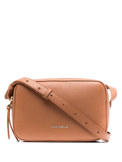 Coccinelle Lea Leather Cross-body Bag In Braun | ModeSens