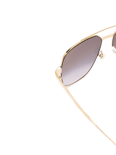 Cartier Aviator-frame Gradient-lense Sunglasses In Gold