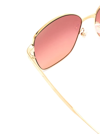 Shop Cartier Cat-eye Gradient-lense Sunglasses In Gold