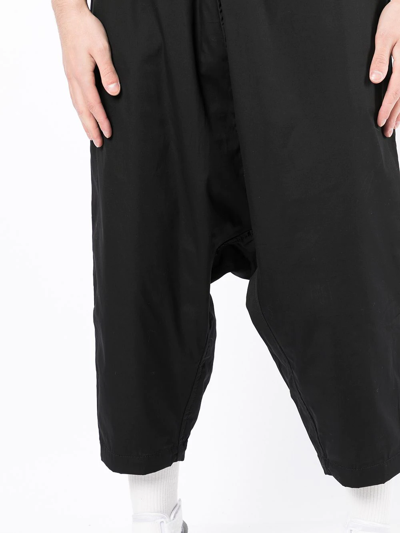 Shop Comme Des Garçons Shirt Cropped Track Trousers In Schwarz