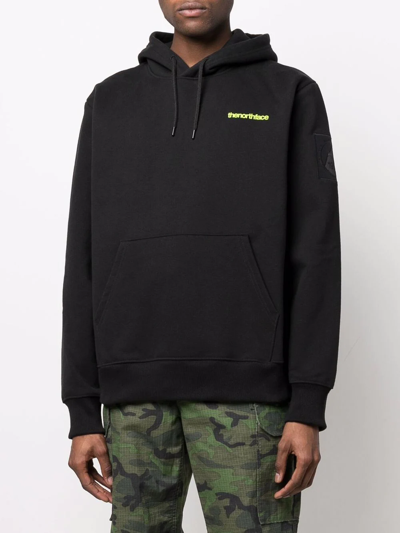 Shop The North Face Mountain Heavyweight Logo-print Hoodie In Black