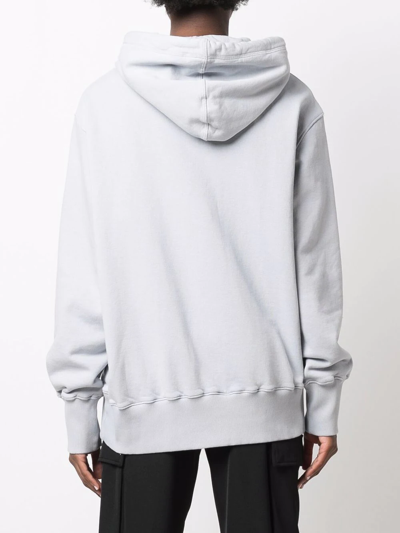 Moncler Olive Oyl Cotton Hoodie In Blau
