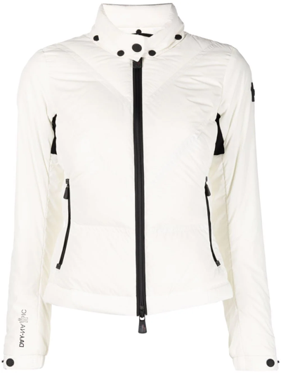 Shop Moncler Vailly Short Down Jacket In Nude
