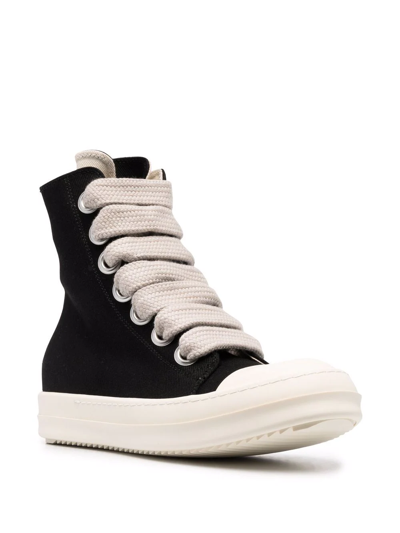 Rick Owens Drkshdw Chunky-lace High-top Sneakers In Black | ModeSens