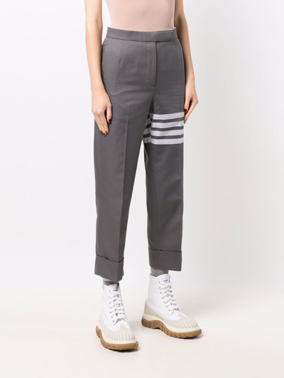 Shop Thom Browne Trousers Clothing In Grey