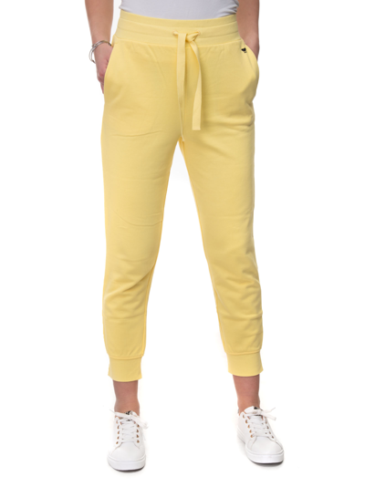 Shop Max Mara Manto Fleece Trousers In Yellow