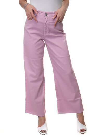 Shop Max Mara Sala 5 Pocket Denim Jeans In Pink