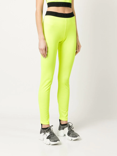 Givenchy Leggings With Elastic Jacquard Waist In Yellow | ModeSens