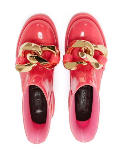 Shop Jw Anderson Chain Rain Boots In Pink