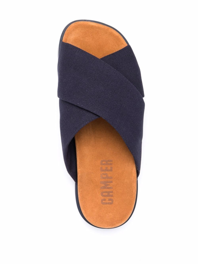 Shop Camper Brutus Crossover Strap Sandals In Blue