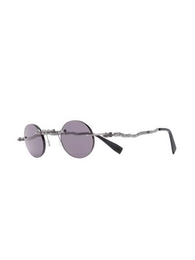 Kuboraum Mask H42 Round Frame Sunglasses In Black