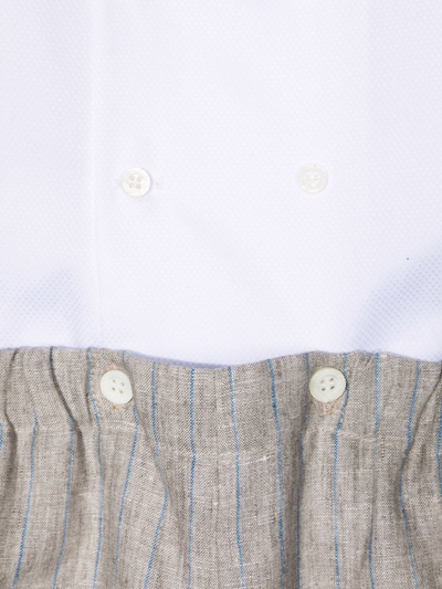 La Stupenderia Pinestripe-print Set In White