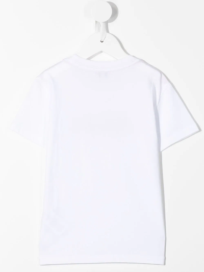 Shop Paul Smith Junior Logo-print T-shirt In White