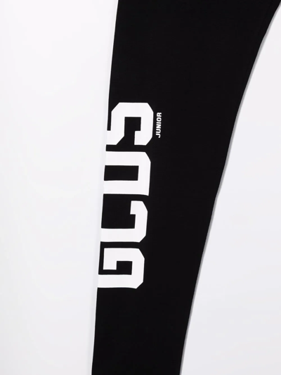 Shop Gcds Teen Logo Print Leggings In Black