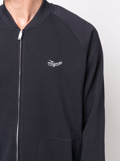 ERMENEGILDO ZEGNA EMBROIDERED-LOGO TRACKSUIT SET 