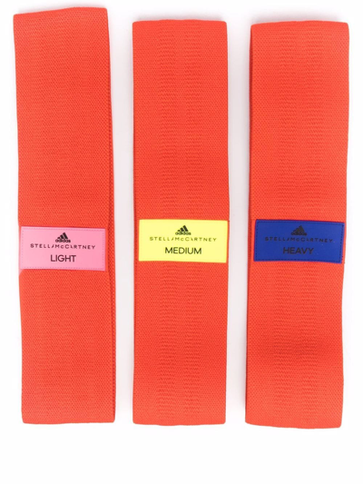 Shop Adidas By Stella Mccartney 3-pack Resistance Bands In Orange