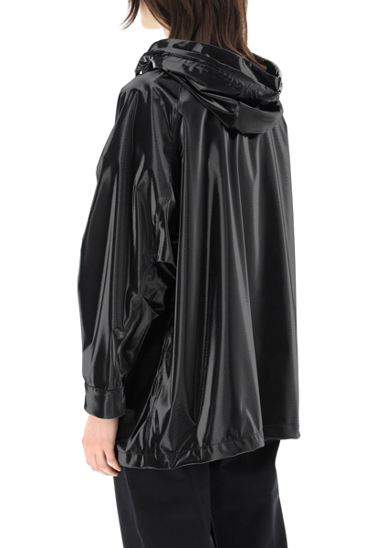 Shop Herno Laminar Hooded Jacket In Lady Spinnaker In Black