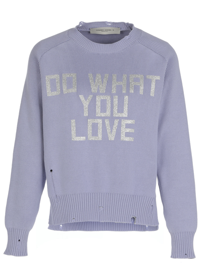 Shop Golden Goose Sweaters In Pastel Lilac