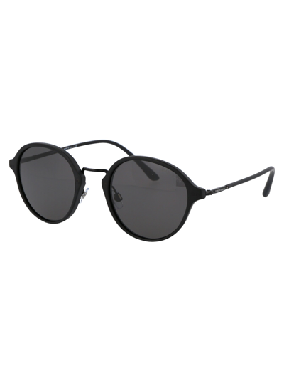Shop Giorgio Armani Sunglasses In 5042b1 Matte Black