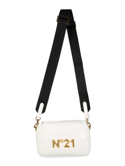 Shop N°21 Shoulder Bag With Logo In White