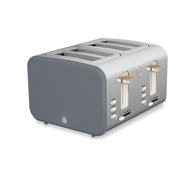 Shop Salton Nordic 4-slice Toaster In Slate Grey