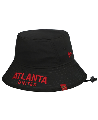 Shop New Era Men's  Black Atlanta United Fc Kick-off Packable Bucket Hat