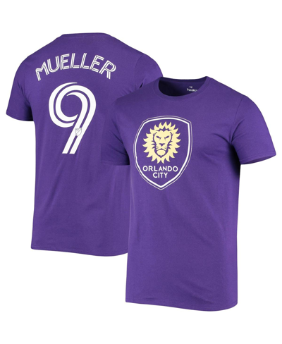 Shop Fanatics Men's  Chris Mueller Purple Orlando City Sc Authentic Stack T-shirt