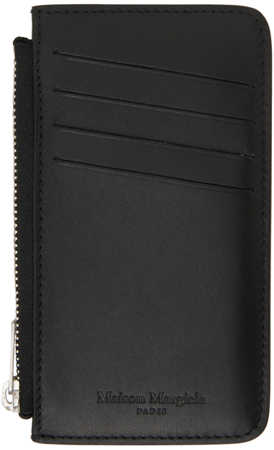 Shop Maison Margiela Black & Beige Card Holder In T8013 Black