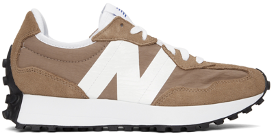 Shop New Balance Brown 327 Sneakers In Mushroom