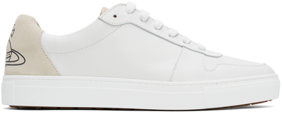 Shop Vivienne Westwood White Apollo Trainer Low Sneakers