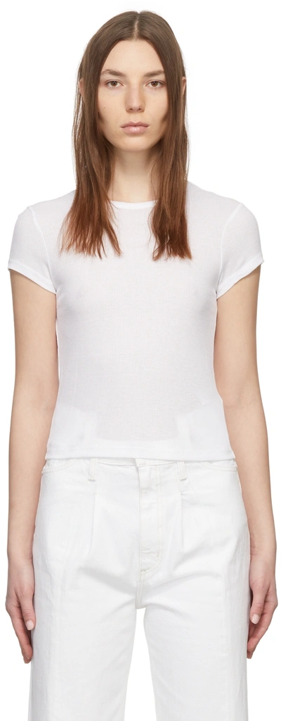 Shop Agolde White Ren T-shirt