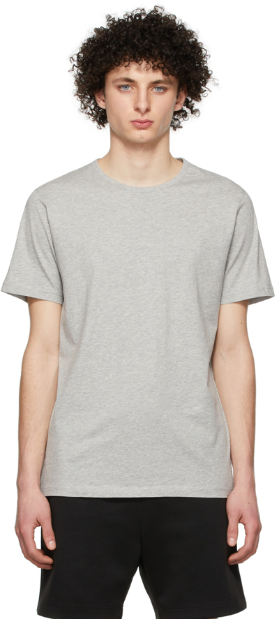 Shop Theory Grey Precise T-shirt In Charcoal Heather