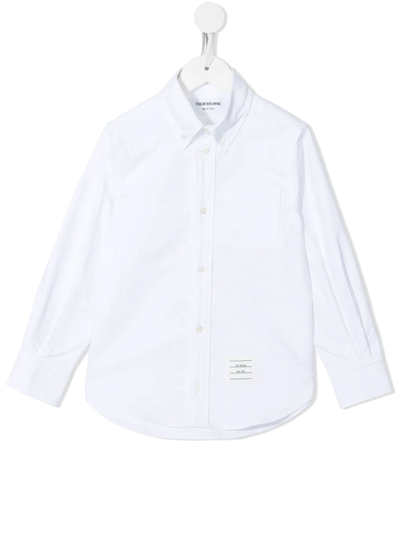 Shop Thom Browne Oxford Cotton Shirt In White
